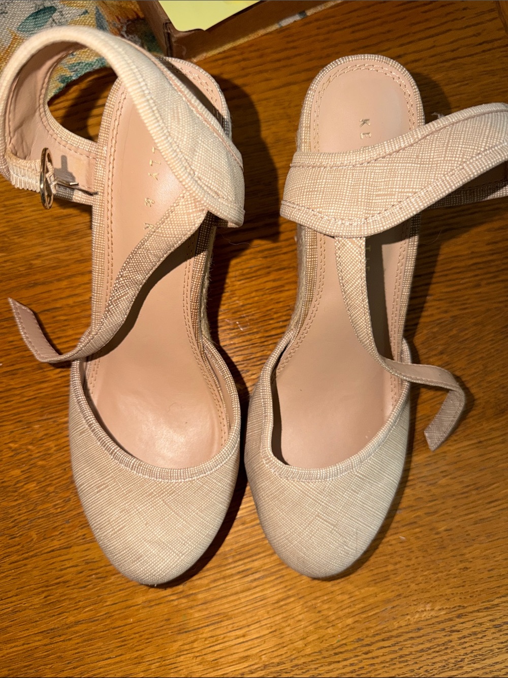 Kelly & Katie Blush Ankle-Strap Heels